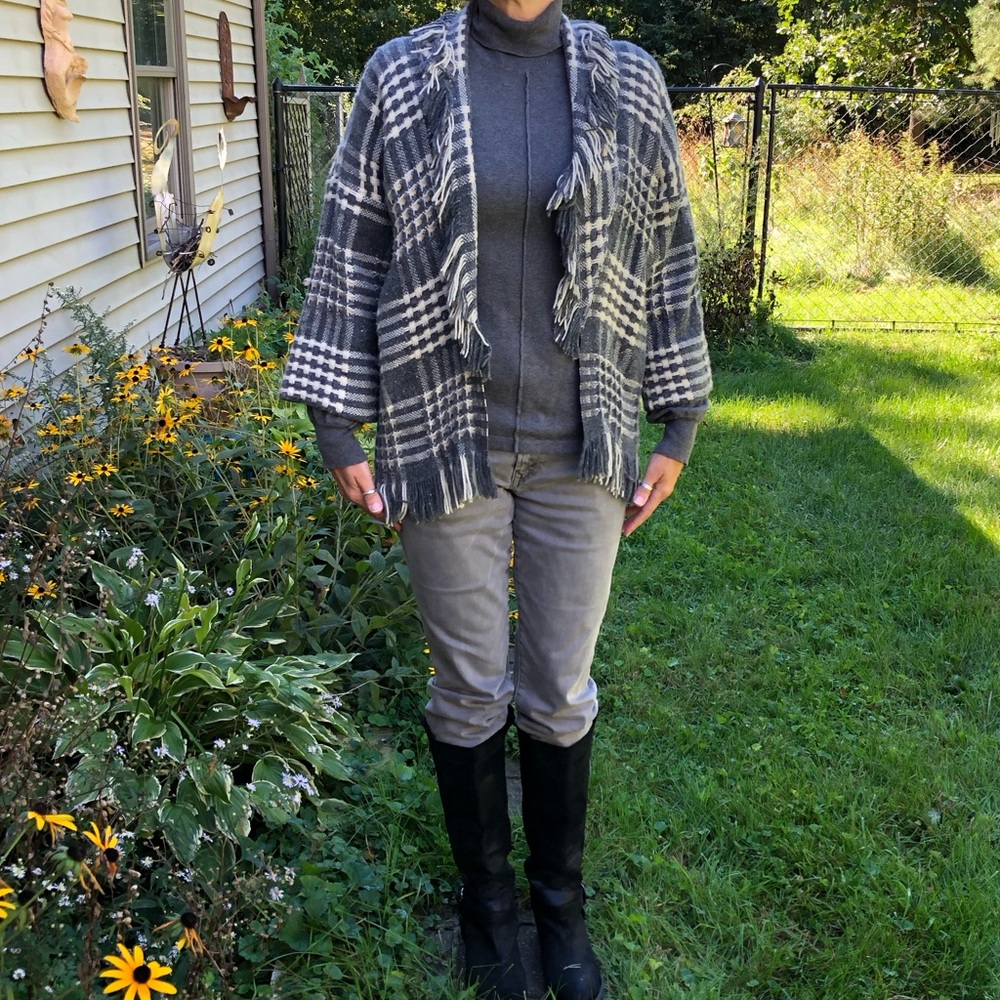 S Vintage Faribo Wool Plaid Blanket Coat Jacket 🐰